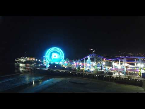 Santa Monica Pier Christmas Light Show