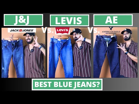 Levis Vs Jack and Jones Vs American Eagle jeans| Which brand has the best blue jeans?