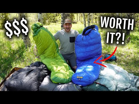 Are Extremely EXPENSIVE Sleeping Bags Worth The Price?!