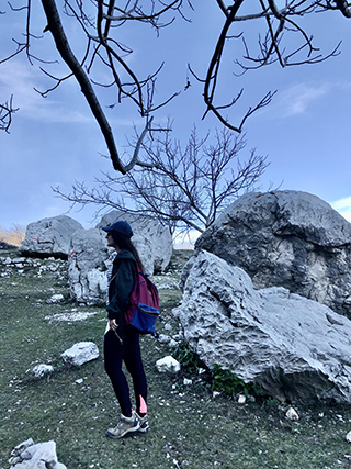 Bovilla reservoir Tirana Albania Leggings Hiking