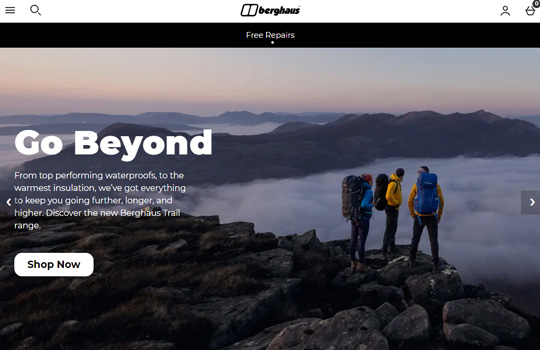 Berghaus official website