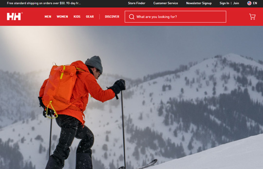 Helly Hansen official website