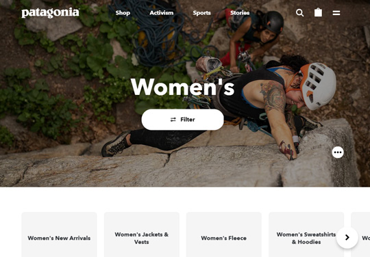 Patagonia official website