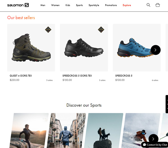 salomon official website