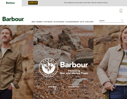 Barbour official website