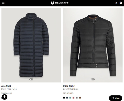 Belstaff official website