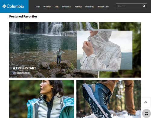 Columbia Sportswear official website