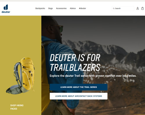 Deuter official website