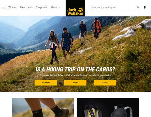 Jack Wolfskin official website