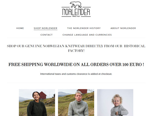 Norlender official website