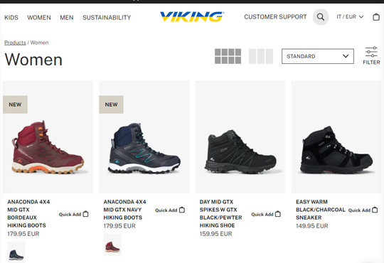 Viking Footwear official website