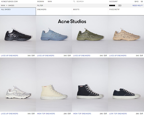 Acne Studios official website