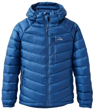 LL Bean Mens Ultralight 850 Down Hooded Jacket