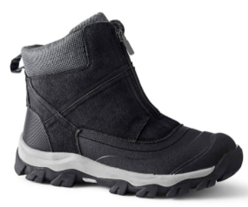 Lands End Mens Squall Zip Insulated Winter Snow Boots