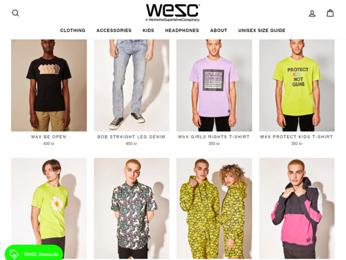 WeSC official website