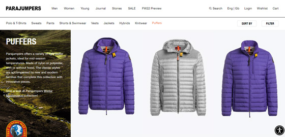 Parajumpers official website