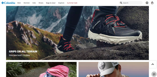 Columbia Sportswear official website