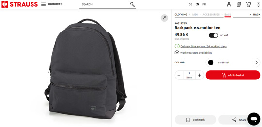 Engelbert Strauss backpack official website