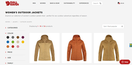 Fjallraven womens outdoor jackets official website