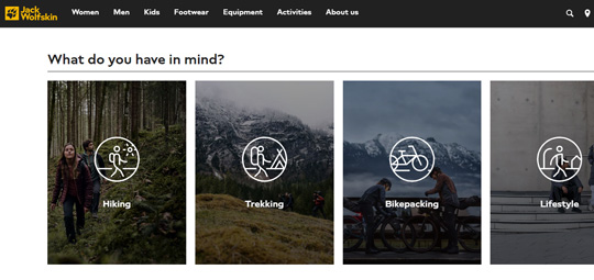 Jack Wolfskin official website