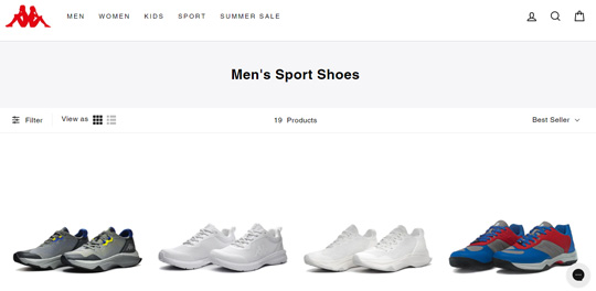 Kappa mens sport shoes official website