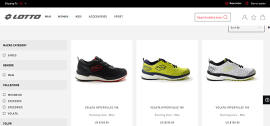 Lotto Sport Italia running shoes official website