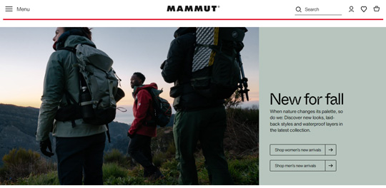 Mammut official website