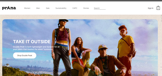 prAna official website