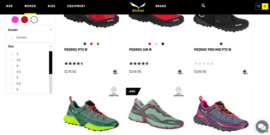 Salewa womens speed hiking shoes official website