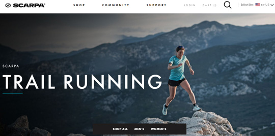 Scarpa trail running shoes official website