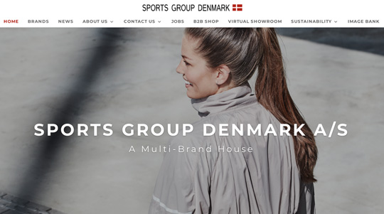 Sports Group Denmark official website
