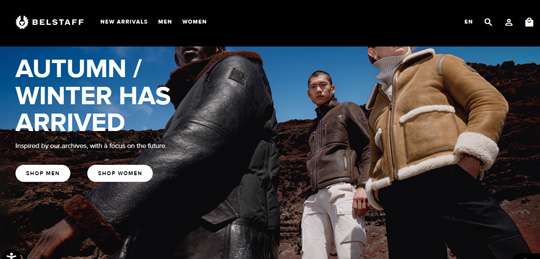 Belstaff official website