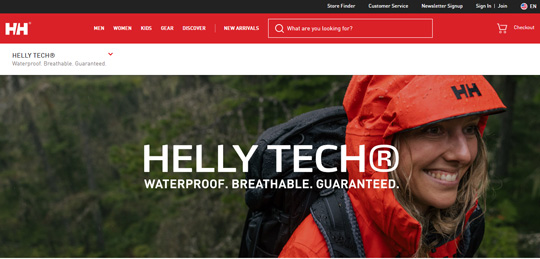 Helly Hansen official website Helly Tech