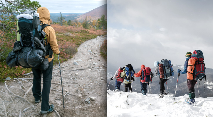 Hiking vs Mountaineering the difference