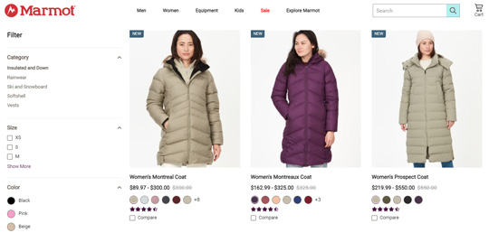 Marmot womens down jackets official website