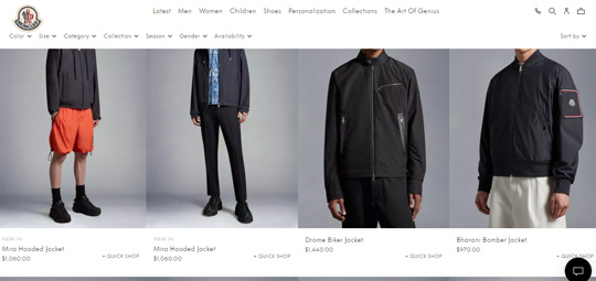 Moncler mens raincoats and windbreakers official website