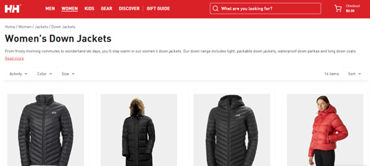 Helly Hansen official website womens down jackets