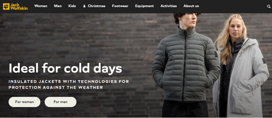 Jack Wolfskin official website