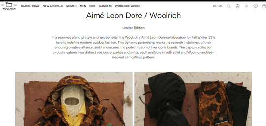 Woolrich Aime Leon Dore collaboration