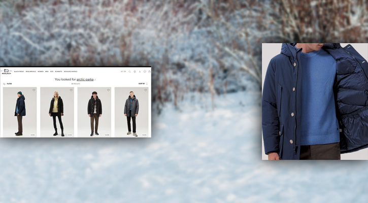 Woolrich winter jackets collage