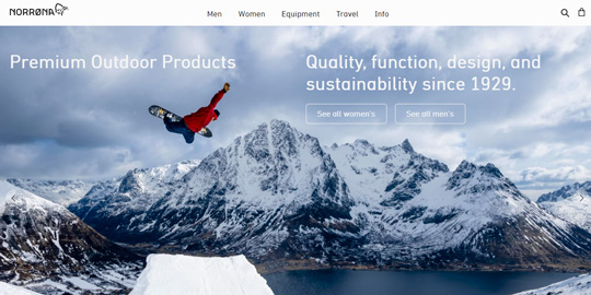 Norrona official website