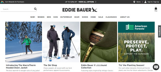 Eddie Bauer official website