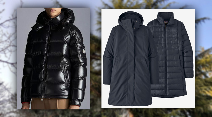Moncler vs Patagonia jackets comparison