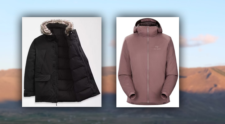 The North Face vs Arcteryx outdoor gear comparison
