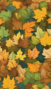 pattern Fall Foliage background wallpaper illustration 1