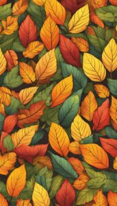 pattern Fall Foliage background wallpaper illustration 4