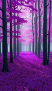 purple Fall Foliage background wallpaper illustration 1