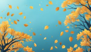 blue autumn illustration background
