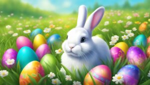 easter bunny illustration background