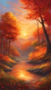 fantasy autumn illustration background